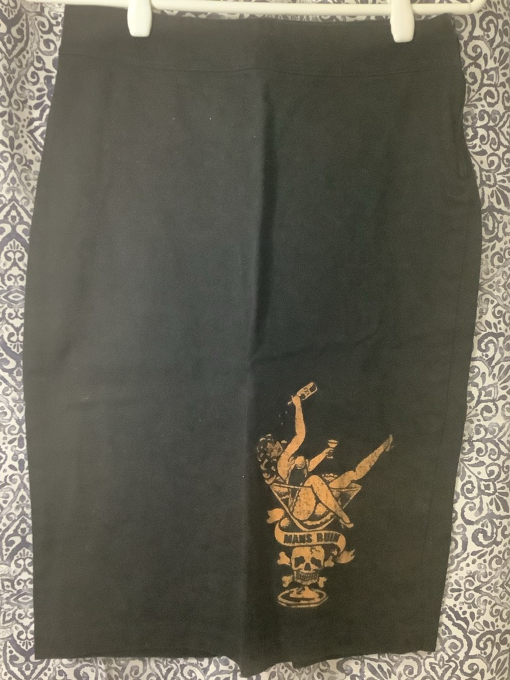Lucky 13 Black Pencil Skirt